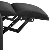 Topeakmart Fabric Recliner Sofa Push Back Recliner Chair Adjustable Modern Single Reclining Chair Upholstered Sofa with Pocket Spring Living Room Bedroom Home Theater Matte Black Topeakmart