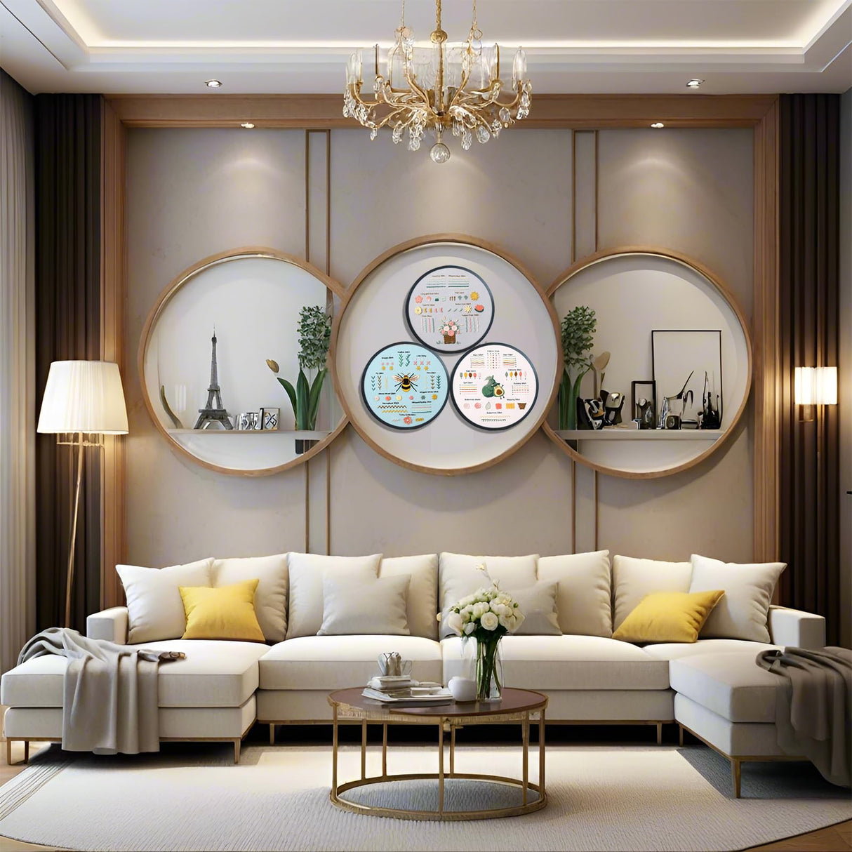 Jyphorixal Embroidery Kit for Beginners Adults Cross Stitch Starter Kit Needle Point Supplies 33 Basic Stitches in 3 Set, DIY Craft Lover Starter Hand Stitch (Flower) Jyphorixal