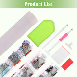 MXJSUA DIY Diamond Painting Kits for Adults, Alien Spaceship Diamond Gem Art Painting for Beginners, Diamond Picture with Full Round Drill Dots Craft Set Gift, 12x16 Inch MXJSUA