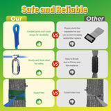 Ninja Warrior Kids Obstacle Course - 55 FT Durable Slackline with 8 Obstacles - Fun and Challenging Outdoor Course for Active Kids 3+ Years Old FAHKNS