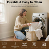 Queen Zippered Mattress Protector,Absorbent Six-Sided Mattress Cover Queen Size Bed, 15-18 Inch Noiseless Washable Mattress Encasement, Sleep Defense System, Hypoallergenic & Soft Miloll