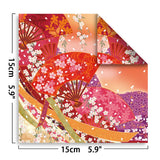Origami Paper Kit Dobule Sided 100 Sheets 100 Colors 6 Inch Japanese Chiyo Square Easy Fold Arts Crafts DIY Handwork Origami Papers Beginner Sakuras Baroque Mifuner