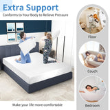 CL.HPAHKL Gel Memory Foam Mattress 14 inch Twin Size Mattress with Removable Soft Cover Medium Firm Mattresses CertiPUR-US Certified/Bed-in-a-Box for Cool Sleep Relieving Pressure Relief CL.HPAHKL