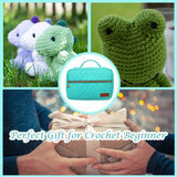 Yarniss Crochet Kits for Beginner, All-Inclusive Crochet Kit for Adults with 14 Size Ergonomic Crochet Hooks,12 Yarns Balls & Bag Yarniss