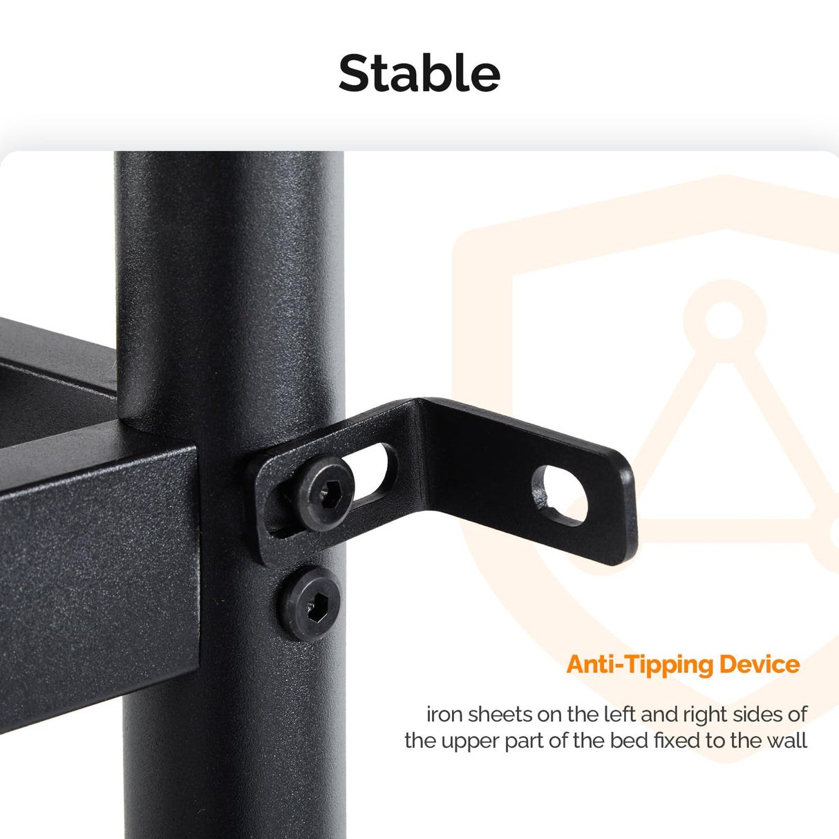 Karl home Metal Bunk Bed Twin Over Twin with 2 Storage Drawers, with USB Charging Station and LED Lighted, Safety Guardrail & Ladder, Easy Assembly, Space Saving, No Noise, No Box Spring Needed, Black Karl home