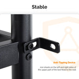 Karl home Metal Bunk Bed Twin Over Twin with 2 Storage Drawers, with USB Charging Station and LED Lighted, Safety Guardrail & Ladder, Easy Assembly, Space Saving, No Noise, No Box Spring Needed, Black Karl home