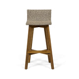 Christopher Knight Home La Brea Outdoor Acacia Wood and Wicker Barstools (Set of 4), Light Brown and Teak Christopher Knight Home
