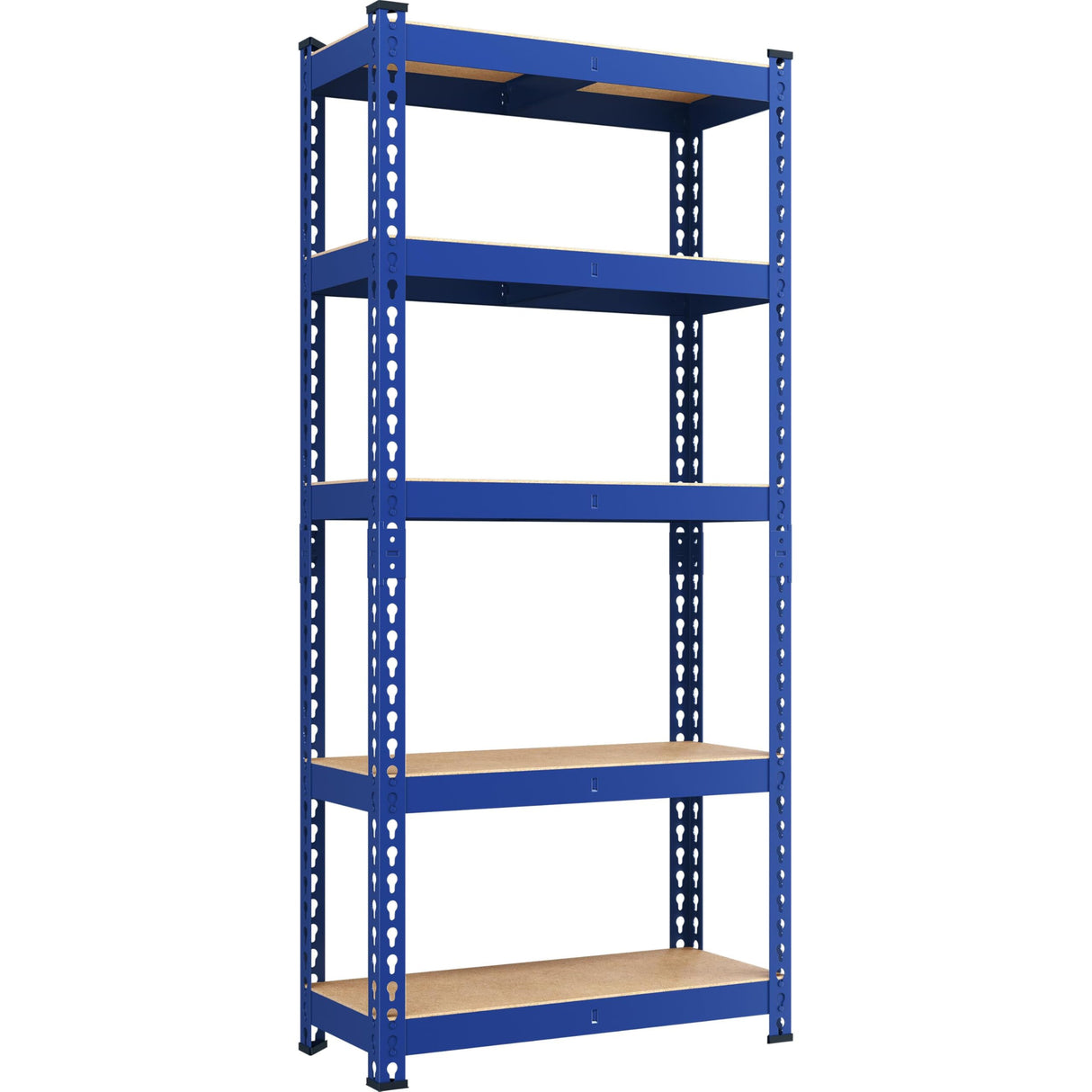 Yaheetech Storage Shelves 5 Tier Garage Shelving Heavy Duty Garage Shelves Adjustable Metal Shelving Unit Utility Rack Industrial Shelving for Warehouse Pantry Closet, 27.5" W x 12" D x 60" H, Blue Yaheetech