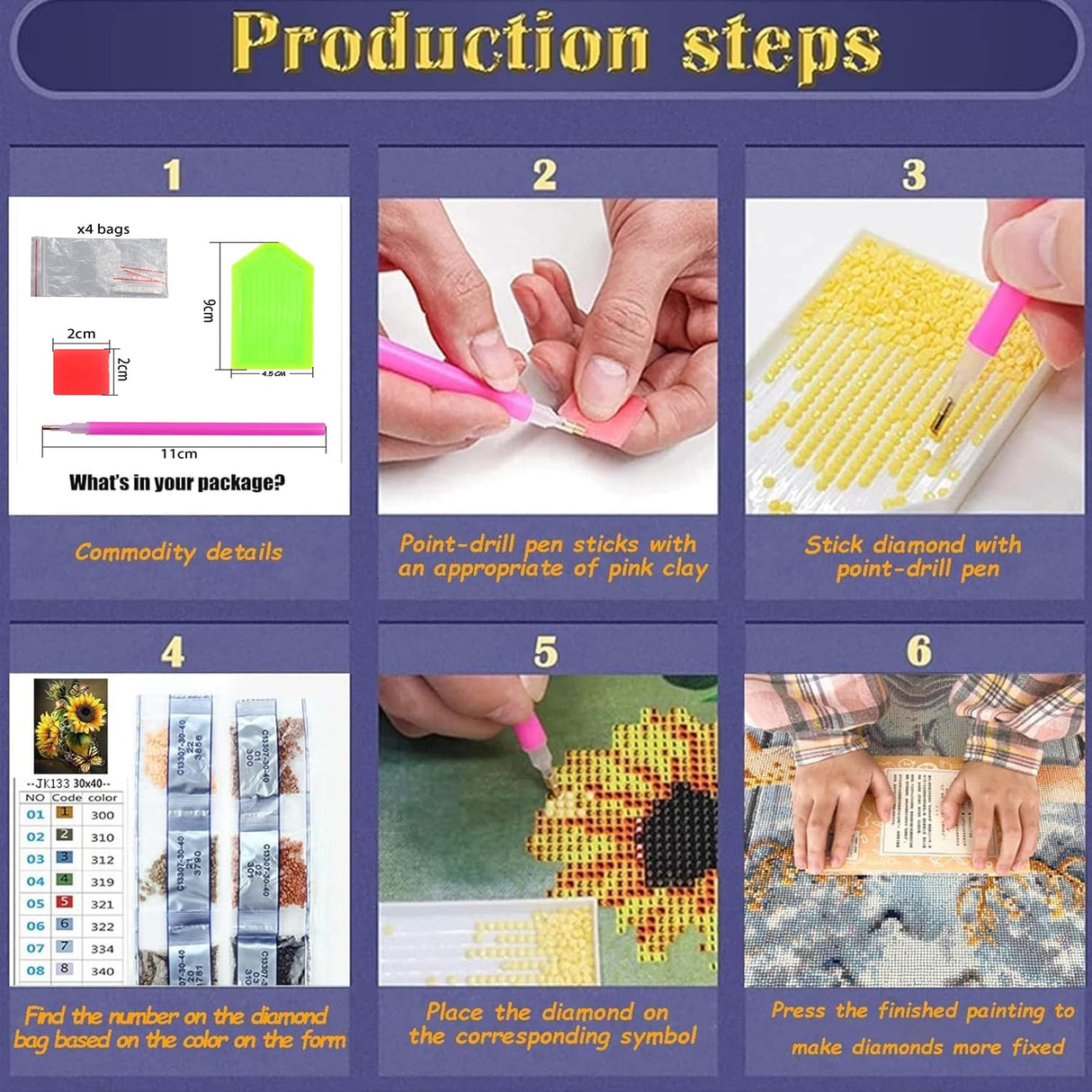 Diamond Art Kits for Adults, Flowers Butterflies Heart Special Shape Diamond Painting Kits for Beginners, DIY 5D Crystal Diamond Dots Gem Art Craft for Home Decor 11.8x11.8 Inch Acelii