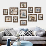 Eosglac Rustic 8x10 Wooden Picture Frame, Handmade with Real Birch Bark, Easel Back, Natural Eosglac