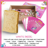 EDUMAN Unicorn Scavenger Hunt Dig Kit - Treasure Dig Kit Interactive Arts & Crafts, STEM Educational Toy with Clue Cards, Gemstone Dig Kits & DIY Jewelry Making Kits for Kids 6+, Ideal Gift for Girls EDUMAN