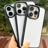 JUSTRY 10PCS Sublimation Blanks Phone Case Cover Printable Phone Cases Designed for iPhone 16 Pro, 6.3" Soft Rubber Case + Aluminum Insert,Custom Printable, Anti-Slip Phone Protective Cover Black JUSTRY