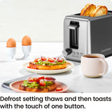 Chefman 2 Slice Toaster, 7 Shade Settings, Small Toaster 2 Slice with Removable Crumb Tray, Thick Bread Toaster and Bagel Toaster, Defrost, Cancel, Perfect for Toaster Pastries – Black Chefman