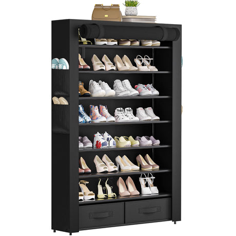OYREL Tall Shoe Rack Dustproof Cabinet Large Capacity 8 Tier Shoe Organizer,32-40 Pairs of Shoes OYREL