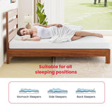 5 Inch Twin Mattress Gel Memory Foam Mattress for Cool Sleep Pressure Relief Breathable Cover Mattress Medium Firm Twin Size Mattress in a Box Cooling Gel Bed Mattresses, White WoodArtSupply