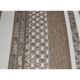 Acme Ragnar Sofa with 7 Pillows in Light Brown Fabric and Cherry Acme