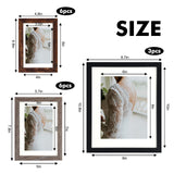 Fixwal Picture Frames Set, 15 Pack Wall Frame Set in 3 Different Finishes with Mat for Multiple Sizes Photos, Three 8x10, Six 5x7, Six 4x6 for Wall Gallery Decor, Hanging or Tabletop Display Fixwal