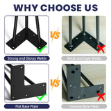 SMARTSTANDARD 28 Inch Hairpin Table Legs, 3 Steel Rods 1/2 Inch Pipe Diameter, 800lbs Load Capacity, Mid-Century Style for Coffee Table, Side Table, Night Stand (Black, 4PCS) SMARTSTANDARD