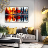 Ohhvvow 5D Lake & Forest Reflection Large Diamond Art Kit for Adults, 27.5x15.7 Inch Large Landscape Diamond Painting with Numbered Canvas, DIY Full Drill Gem Craft Kits, Serene Gift for Beginners Ohhvvow