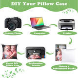 ZOCONE 6 Sublimation Blanks for Personalized Pillow, 15.7” Sublimation Pillow Covers Blank Polyester Throw Pillow Cases, 9 Panel & Blank 2 Styles Sublimation Pillow Case for DIY No Pillow Insert ZOCONE