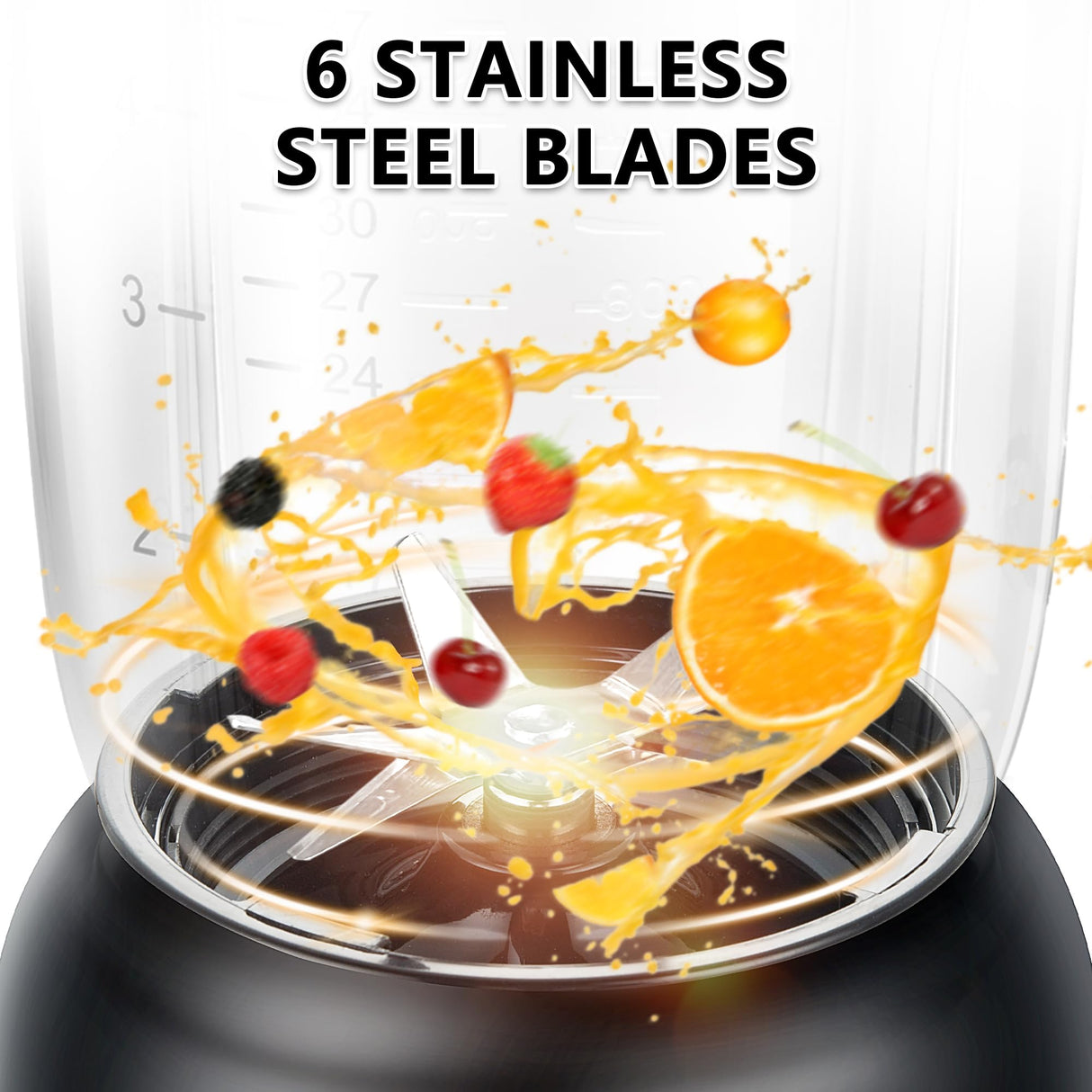 Bear Blender, 2024 New 700W Smoothie Countertop Blender with 40oz Blender Cup for Shakes and Smoothies, 3-Speed for Crushing Ice, Puree and Frozen Fruit with Autonomous Clean Bear