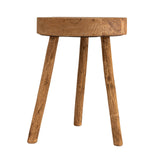 Bloomingville Reclaimed Wood Stool, Natural, 13" Round x 18"H Bloomingville
