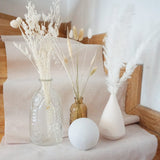 Total 104 pcs /11 Various Dried Pampas Grass Décor, White Pompous Grass, Bunny Tails Dried Flowers Reed Grass, 17 inch Pompass Grass for Flower Arrangements Boho Wedding Home Décor (Ivory White) Glamativity