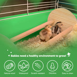 CuffUp Chicken Perch Chicken Toys for Coop Durable Chick Jungle Gym Strong Wood Roosting Bar Chicken Swing for Chicken Supplies for Chicken Coop Accessories and Brooder for Baby Chicks (2 Pack) CuffUp