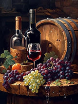 MOER SKY Wine Bar 5D Adult Diamond Art, DIY Diamond Art Painting Kits for Home Decor Canvas 12x16 inch MOER SKY