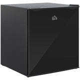 HOMCOM Mini Freezer Countertop, 1.1 Cu.Ft Compact Upright Freezer with Removable Shelves, Reversible Door for Home, Dorm, Apartment and Office, Black HOMCOM