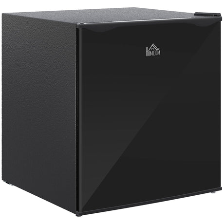 HOMCOM Mini Freezer Countertop, 1.1 Cu.Ft Compact Upright Freezer with Removable Shelves, Reversible Door for Home, Dorm, Apartment and Office, Black HOMCOM