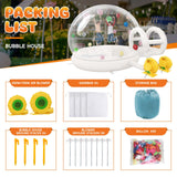 Albott 13FT Inflatabla Bubble Bounce House, Bubble House Inflatable Dome with 750W and 550W Air Blowers for Birthday Parties, Wedding and Gender Revealing Albott