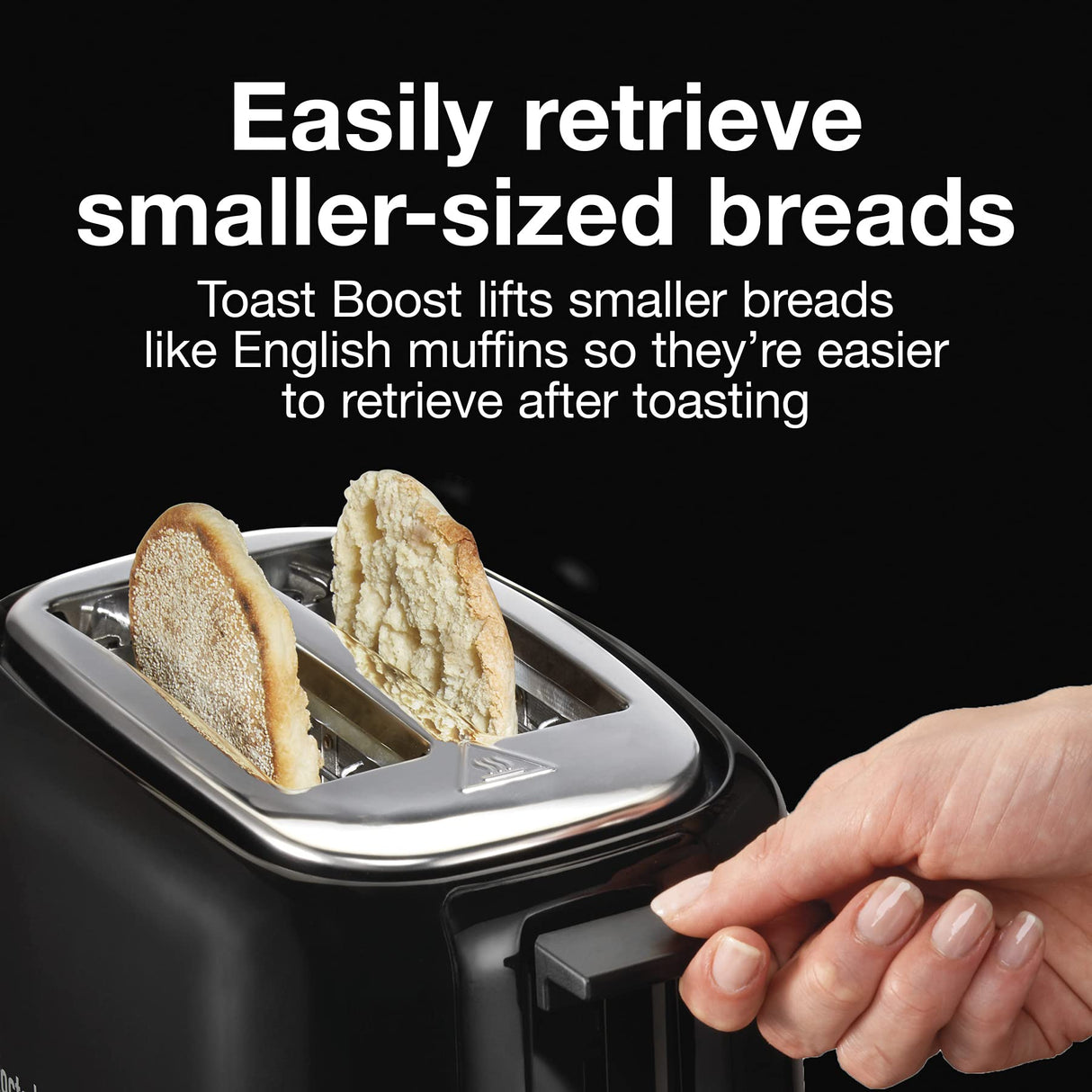 Proctor Silex 2-Slice Toaster with Extra Wide Slots for Bagels, Cool-Touch Walls, Shade Selector, Toast Boost, Auto Shut-off and Cancel Button, Black (22305) Proctor Silex