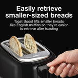 Proctor Silex 2-Slice Toaster with Extra Wide Slots for Bagels, Cool-Touch Walls, Shade Selector, Toast Boost, Auto Shut-off and Cancel Button, Black (22305) Proctor Silex