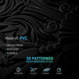 Art3d Decorative Ceiling Tile 2x2 Glue up, Lay in Ceiling Tile 24x24 Pack of 12pcs Spanish Floral in Black Art3d