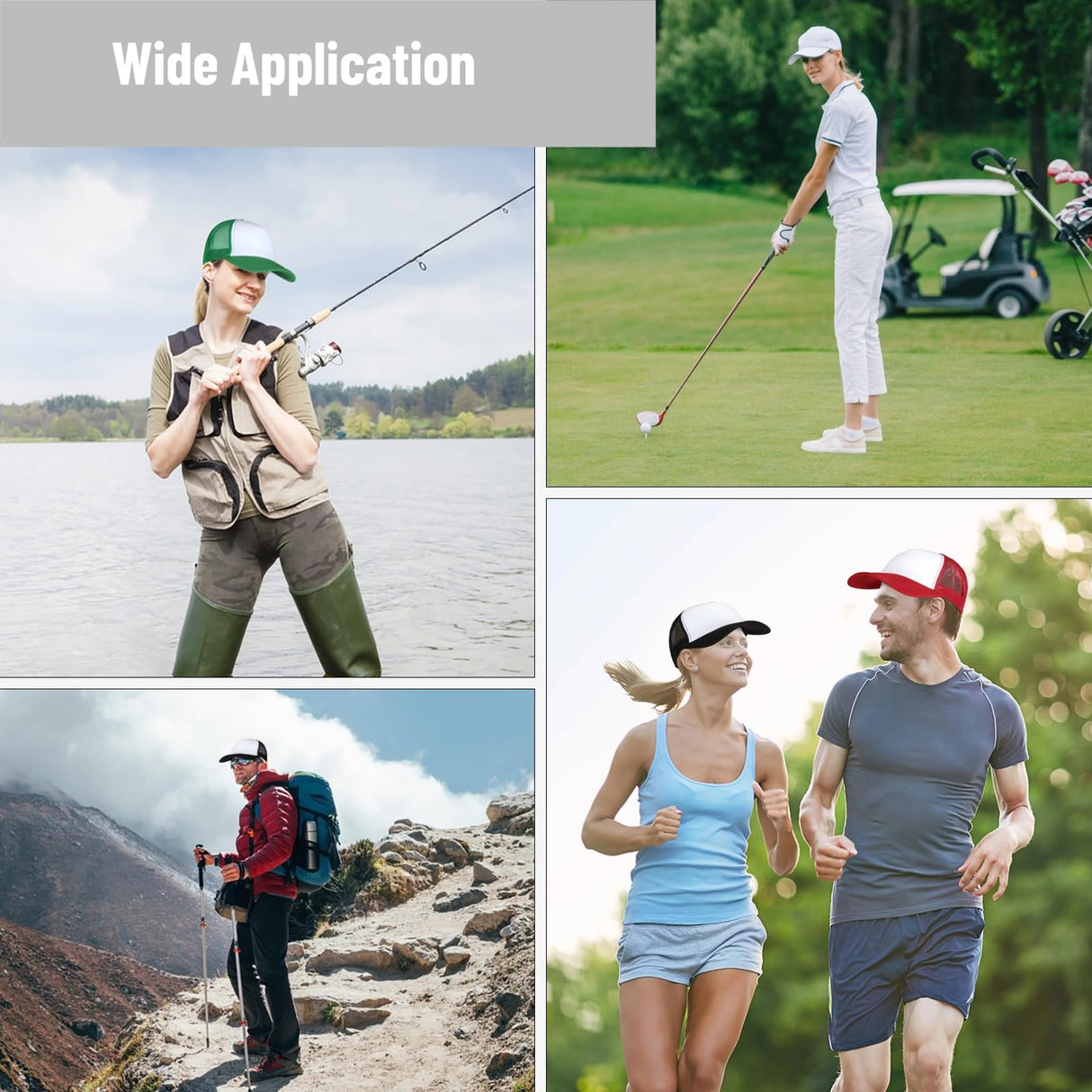 10 PCS Sublimation Blank Trucker Hats, Plain Trucker Cap Foam Front High Crown Mesh Back Trucker Hat, DIY Custom Baseball Caps Bulk Adjustable Snapback for Men Women Lnrueg