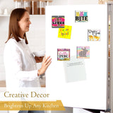 ZYNERY Sublimation Magnet Blanks 3x3 inch, 30Pcs Sublimation Blank Fridge Magnets Printable Photos, Personalized Sublimation Magnets for Refrigerator Decoration, Kitchen, Office, Wall ZYNERY