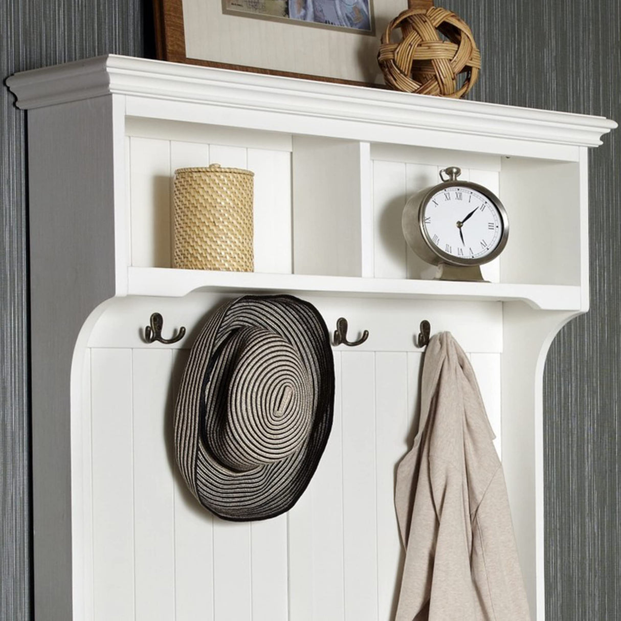 Bermuda White Hall Tree by Home Styles homestyles