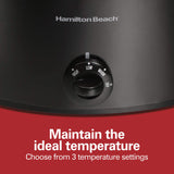 Hamilton Beach Stay or Go Portable Slow Cooker with Lid Lock, Dishwasher-Safe Crock, 6-Quart, Black 33261 Hamilton Beach