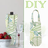 Hoolerry 24 Pcs Canvas Wine Bag with Handle Sublimation Blank Bottle Gift Tote Reusable Washable Wine Carrier Tote Hoolerry