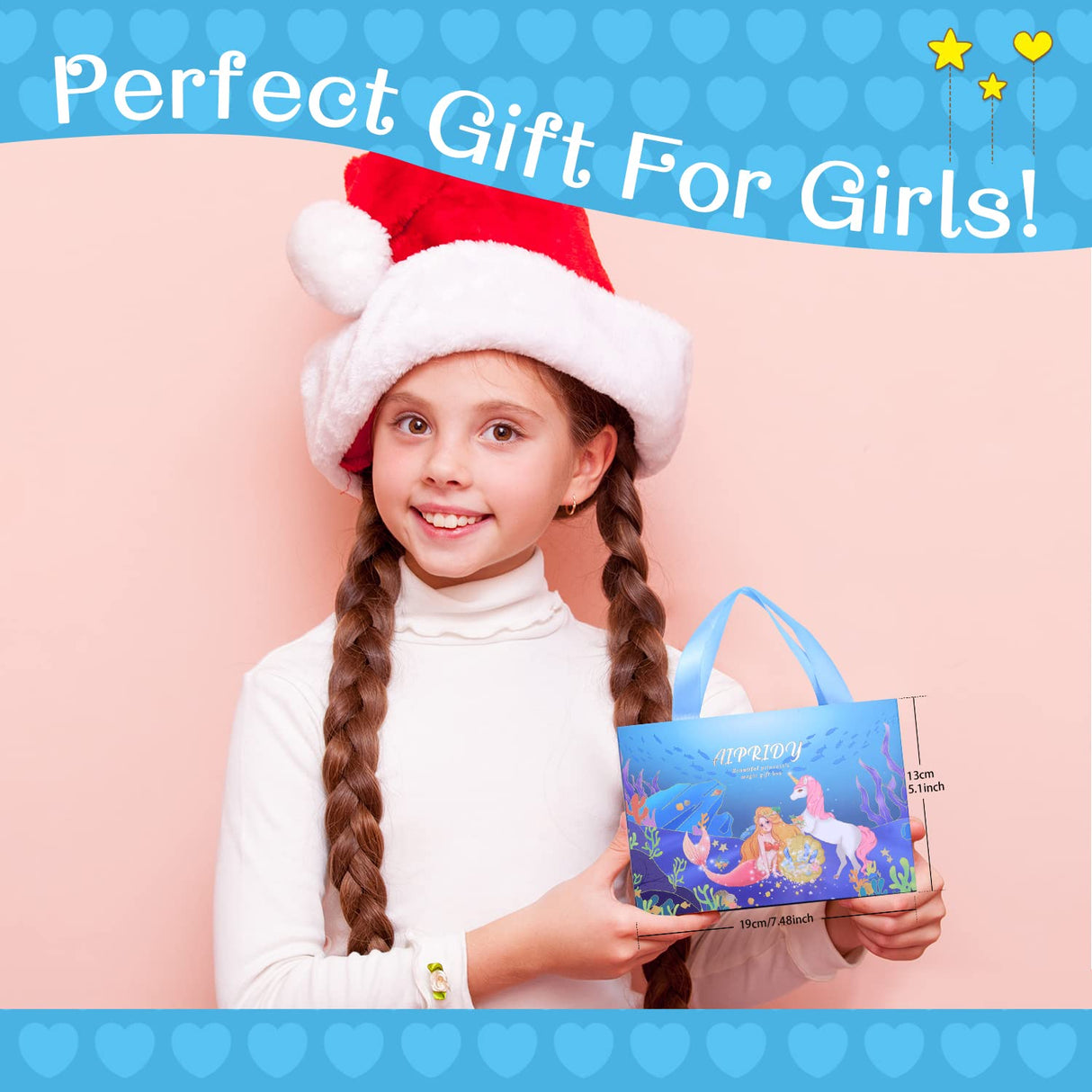 AIPRIDY Charm Bracelet Making Kit,Unicorn Mermaid Crafts Gifts Set Can Inspires Imagination and Creativity,Jewelry Making Kit Perfect Gifts for Girls 5-12 Years Old(72 Pieces Mermaid Aqua) AIPRIDY