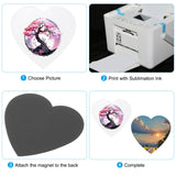 PATIKIL 3x3 in Sublimation Magnet Blanks, 20pcs Sublimation Blanks Products Personalized Refrigerator Magnets for Kitchen Fridge Home Decor, Heart PATIKIL