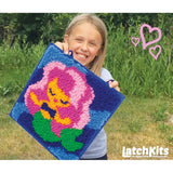 LatchKits Latch Hook Kits for Kids – Kids Crafts, Arts and Crafts, Yarn Art, Wall Hanging & Mini-Rugs, Craft Supplies, Pre-Cut Yarn, Easy to Follow Pattern, Hook Included, Arts & Craft, Ages 6+ LatchKits