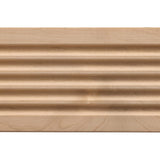 819-4FTWHW Unfinished White Hardwood Reversible Fluted/Reeded Casing Moulding ORNAMENTAL