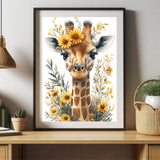 Auremi Diamond Art Painting Kits for Adults, 5D Giraffe Diamond Painting Kits for Adults Beginners DIY Full Drill Animal Diamond Dots Crystal Craft Kits for Home Wall Decor Gifts 11.8x15.7 inch Auremi