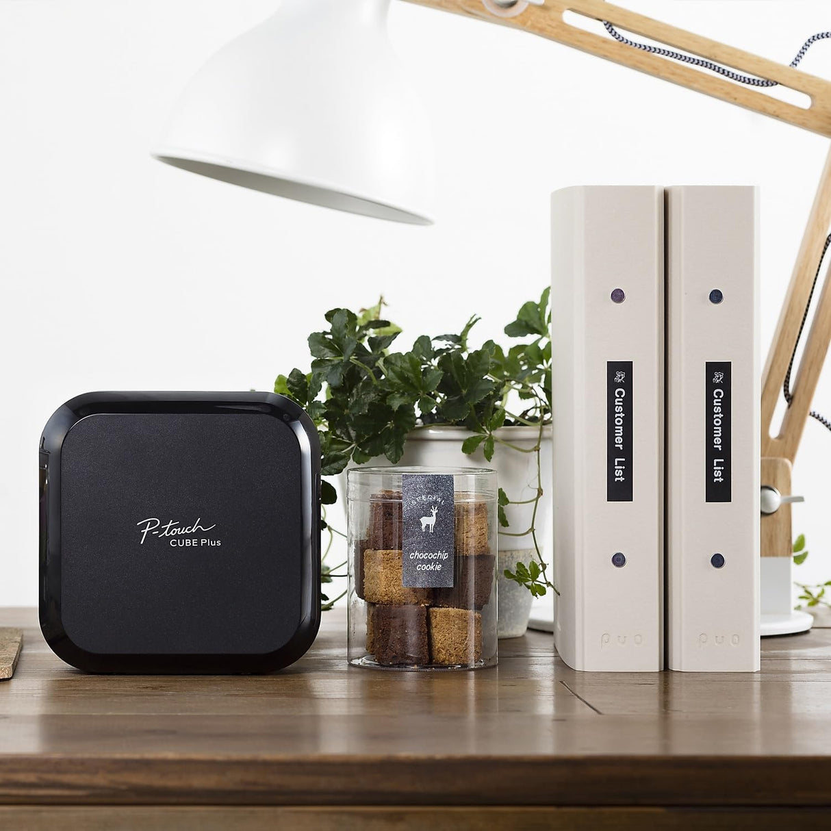 Brother P-touch CUBE Plus Bluetooth Label Maker (PT-P710BT), white Brother