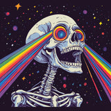 VividMeng Skull Diamond Art Kits for Adults,Rainbow Diamond Painting Kit for Adults,DIY Full Drill Diamond Painting Skull Gem Art and Crafts 13.78x13.78inch VividMeng