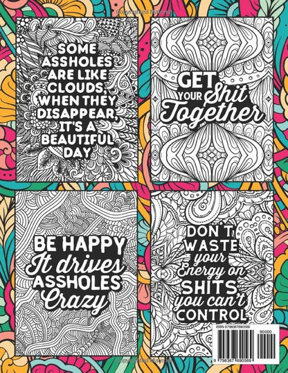 Self-Love Positive Thoughts & Swear Words: Inspirational Quotes & Motivational Coloring Book for Adults