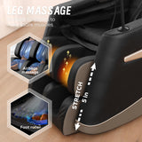 GDFStudio 2025 Full Body Massage Chair, Zero Gravity Recliner with Heating, Air Pressure, Foot Rollers, Bluetooth Speaker & Adjustable Intensity, 5 Automatic Modes for Home & Office Relaxation GDFStudio
