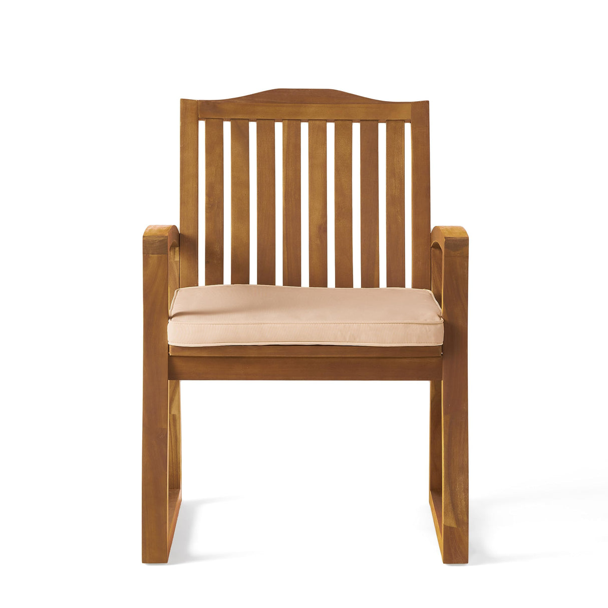 Christopher Knight Home Della Acacia Wood Outdor Dining Chairs, 2-Pcs Set, Teak Finish With Rustic Metal Christopher Knight Home